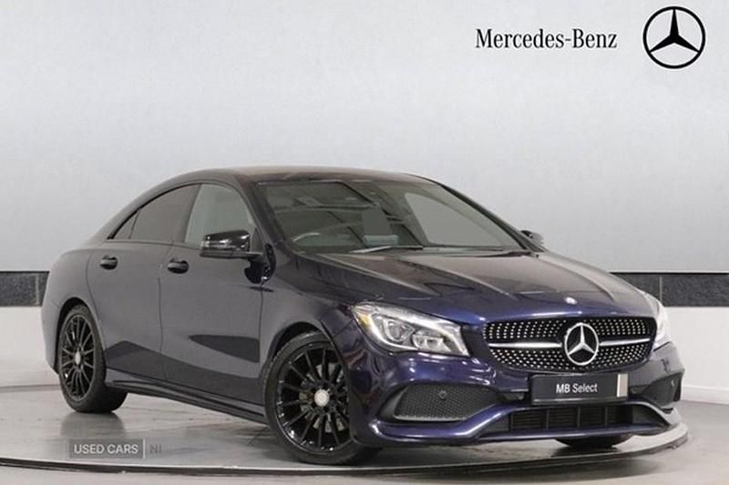 Used Mercedes CLA220 AMG line 177 HP (130 kW) 2017 Blue Sedan