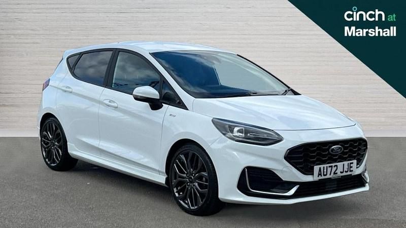 Special solid frozen white Used 2022 Ford Fiesta ST-Line Hatchback | £15,995 (A bit pricey) - Image 1/4