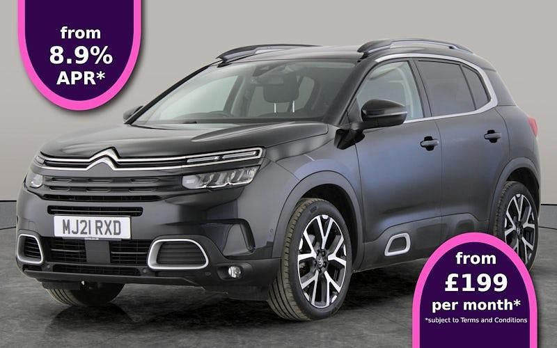 Black Used 2021 Citroën C5 Aircross Shine SUV | £14,505 (Good price) - Image 1/3