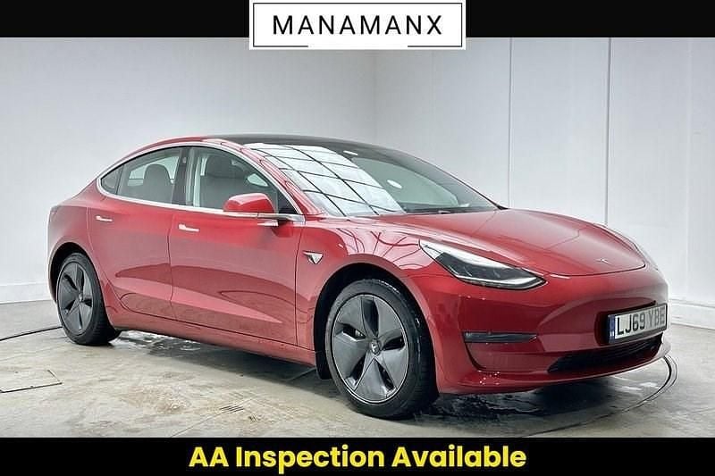 Used Tesla Model 3 Long Range AWD 366 kW (498 HP) 2019 Red Sedan