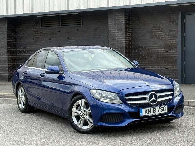 Begagnad Mercedes C220 Executive 2018 Blå Sedan