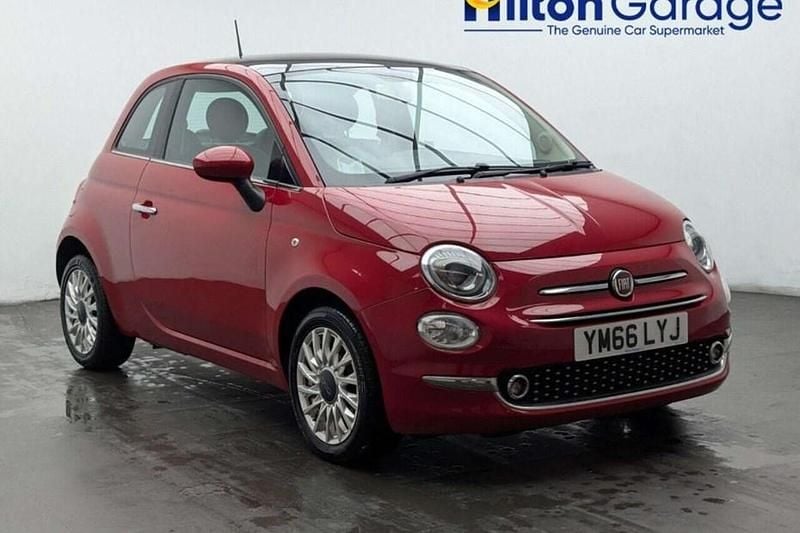 Used Fiat 500 Lounge 69 HP (50 kW) 2016 Red Hatchback