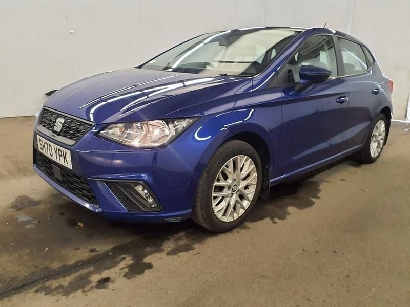 Used Seat Ibiza SE Technology 95 HP (69 kW) 2021 Blue Hatchback