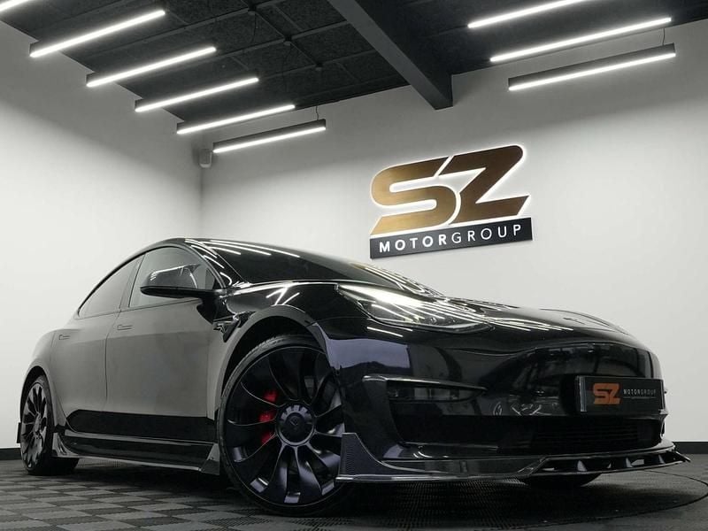 Black Used 2021 Tesla Model 3 Performance Sedan | £19,996 (Fair price) - Image 1/4