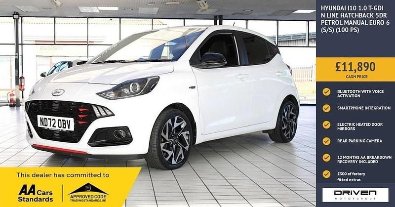 Used Hyundai i10 N Line 100 HP (73 kW) 2023 White Hatchback