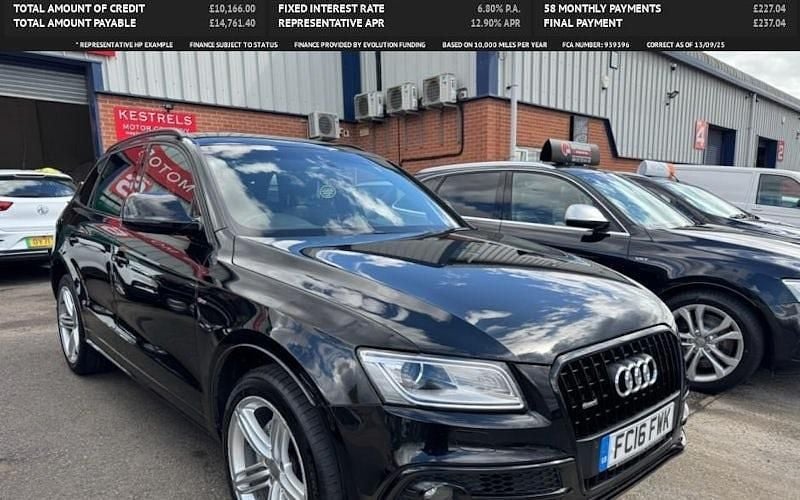Black Used 2016 Audi Q5 S-line plus SUV | £11,295 (Fair price) - Image 1/4