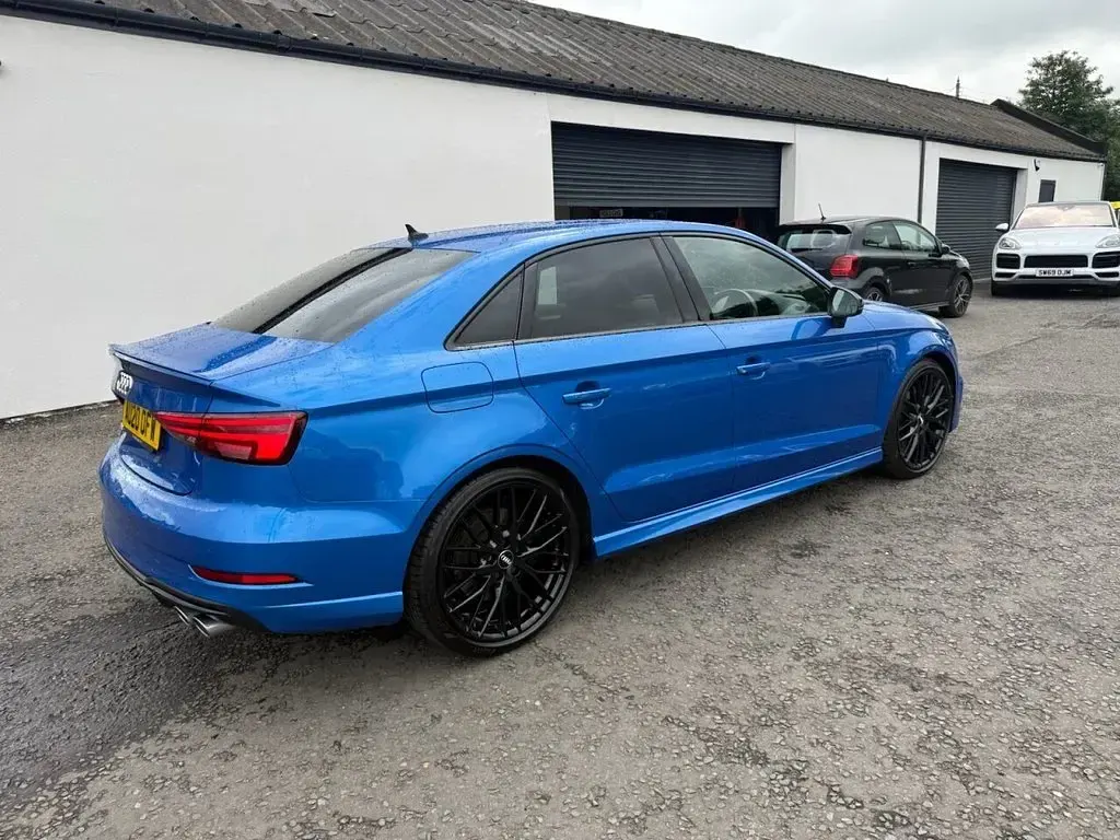 Used Audi S3 Black Edition 300 HP (220 kW) 2020 Blue Sedan