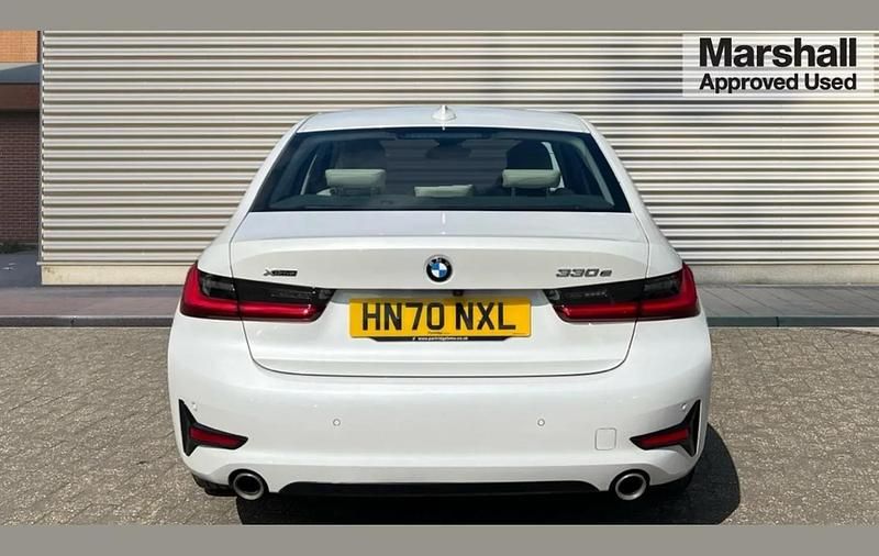 Used BMW 330e Sport Line 292 HP (214 kW) 2020 White Sedan