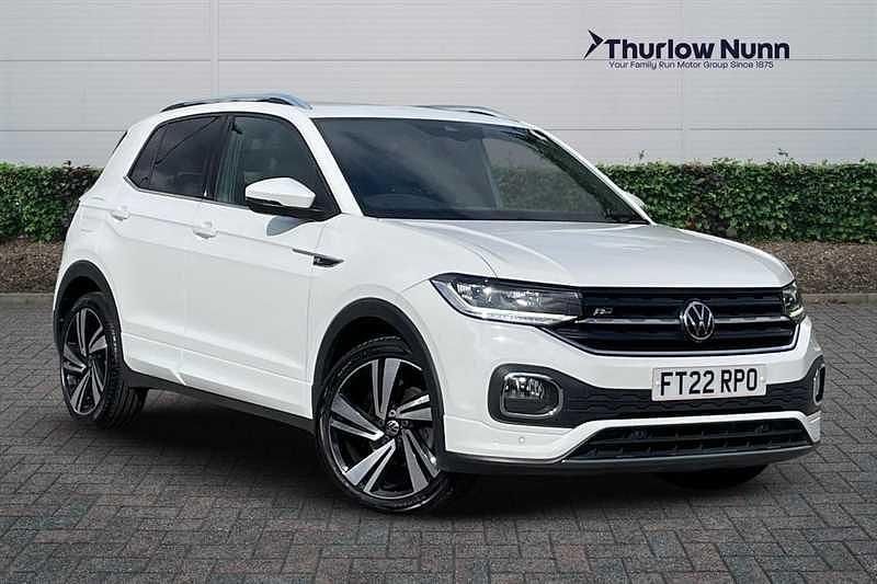 White Used 2022 VW T-Cross R-line SUV | £20,000 (Good price) - Image 1/4