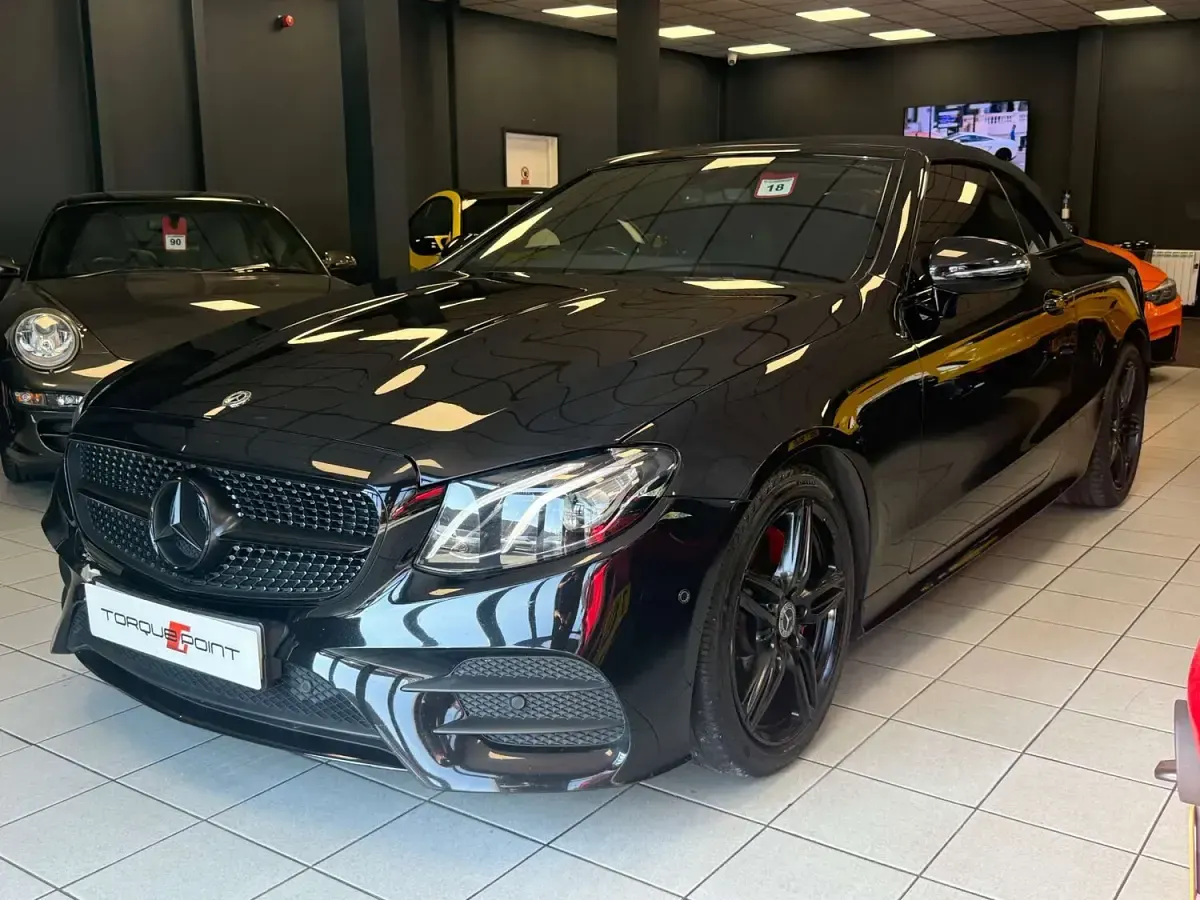 Used Mercedes E220 AMG line 2019 Black Cabriolet