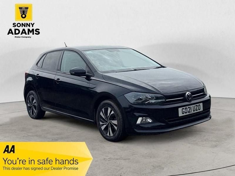 Used VW Polo Match 95 HP (69 kW) 2021 Black Hatchback