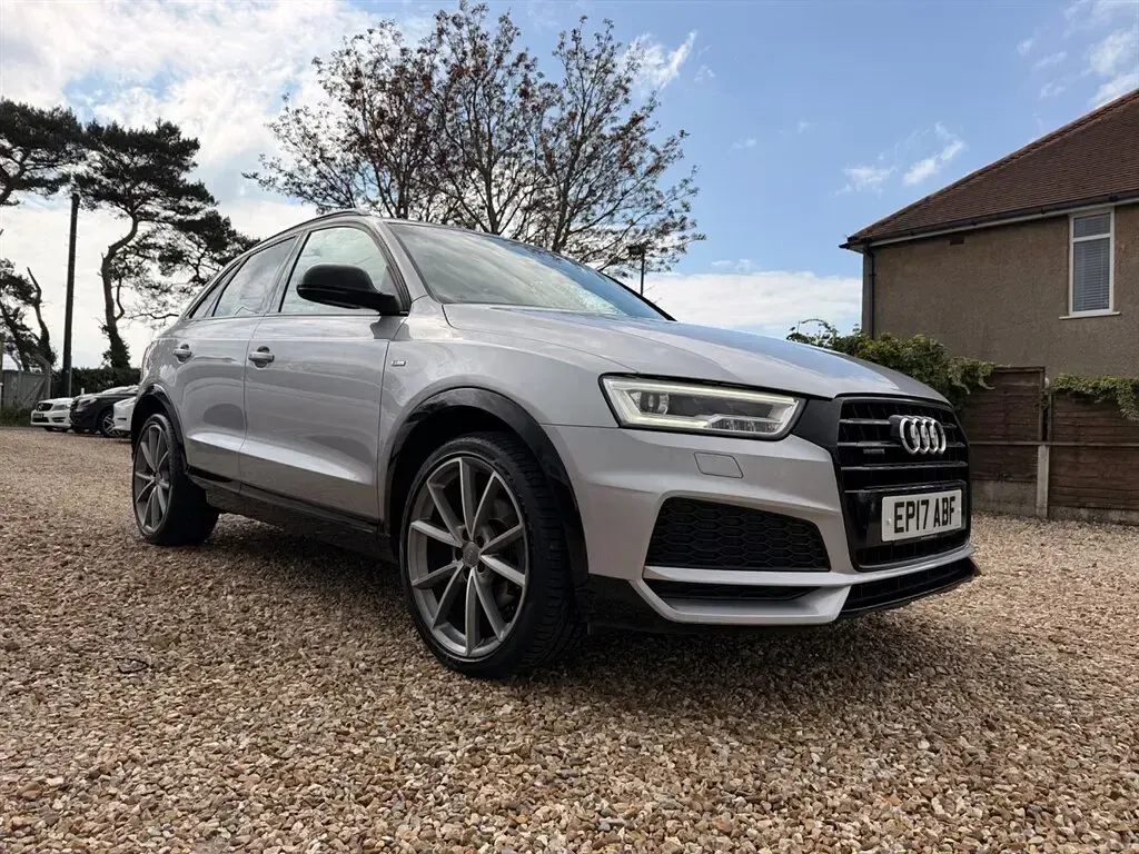 Used Audi Q3 Black Edition 184 HP (135 kW) 2017 Floret silver with dark interior trim SUV