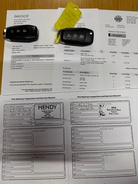 Used Ford Fiesta Zetec 100 HP (73 kW) 2018 Black Hatchback