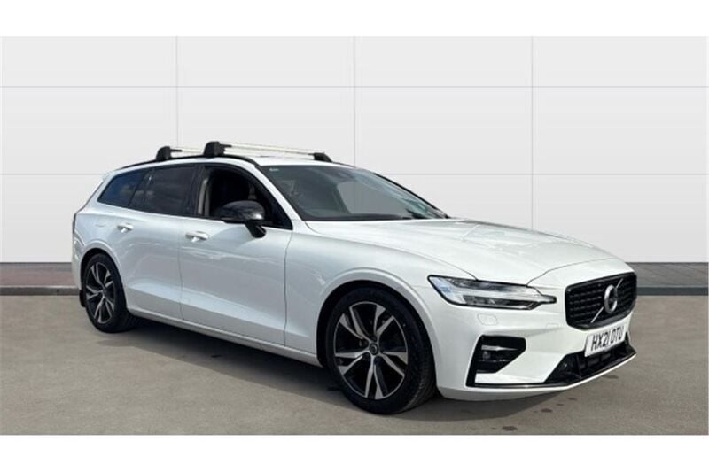 White Used 2021 Volvo V60 R-Design Estate | £17,965 (Fair price) - Image 1/4
