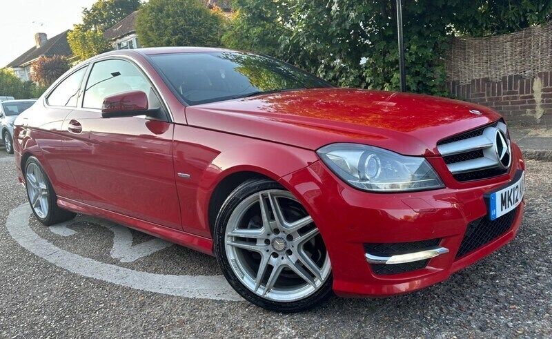 Red Used 2012 Mercedes C180 AMG Coupe | £5,250 (Fair price) - Image 1/4