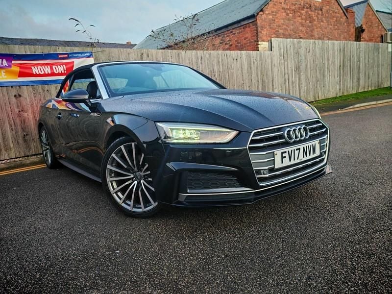 Black Used 2017 Audi A5 Cabriolet S-Line Cabriolet | £11,995 (Good price) - Image 1/4