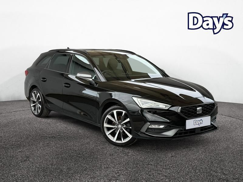 Black Used 2022 Seat Leon FR Sport Estate | £17,999 (Fair price) - Image 1/4