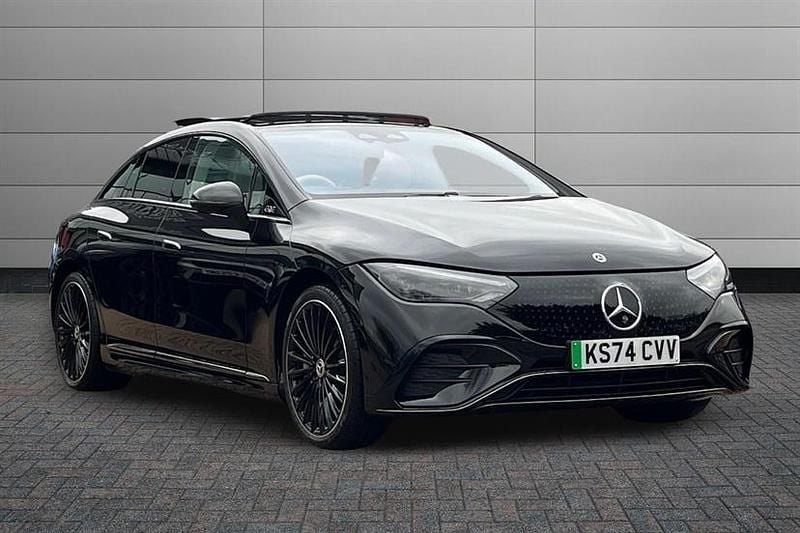 Used Mercedes EQE350 AMG line 214 kW (292 HP) 2024 Obsidian black Sedan