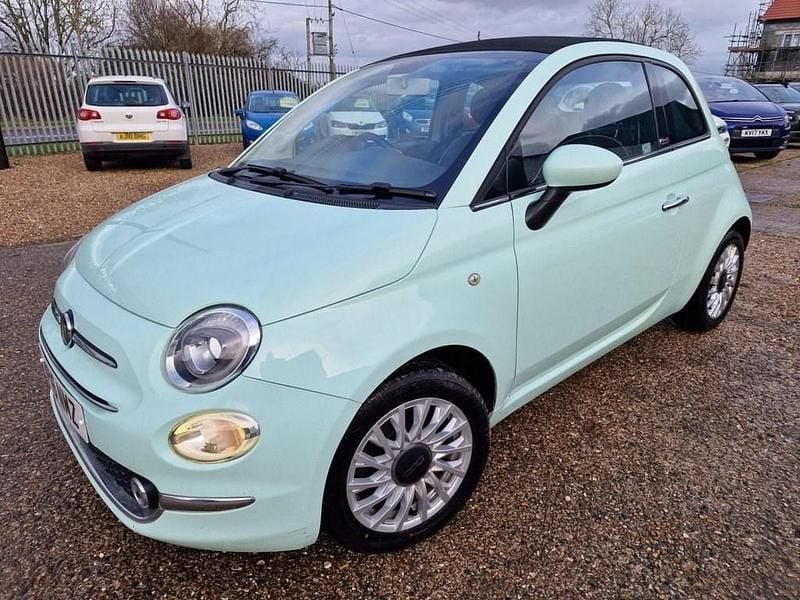 Used Fiat 500C Lounge 69 HP (50 kW) 2016 Green Cabriolet