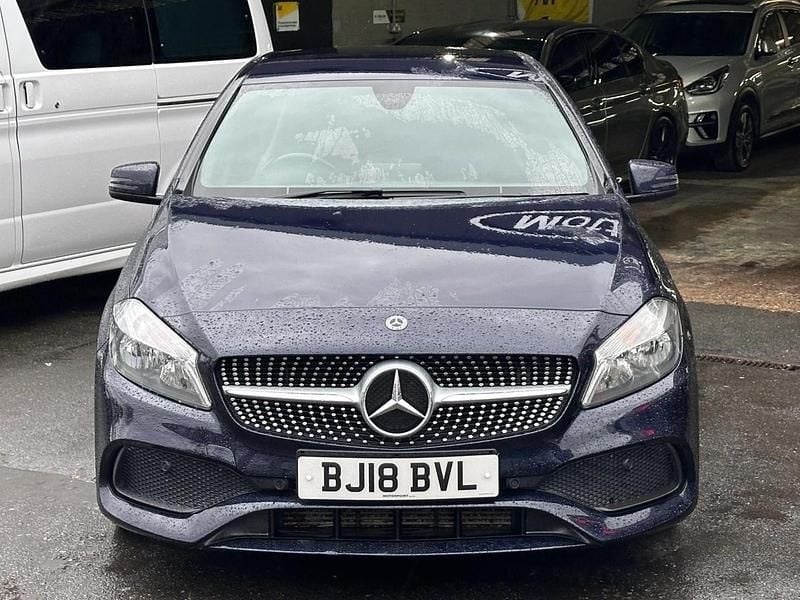 Used Mercedes A180 AMG line 2018 Blue Hatchback