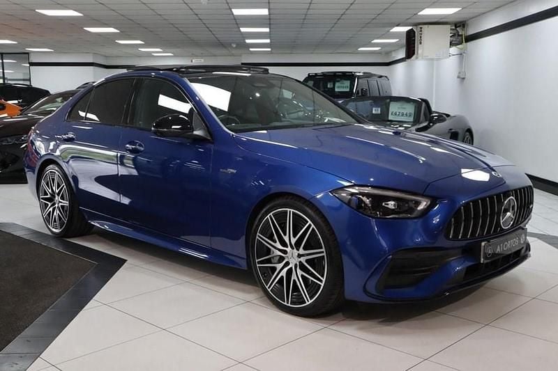 Blue Used 2022 Mercedes C43 AMG Premium Plus Sedan | £42,949 (A bit pricey) - Image 1/4