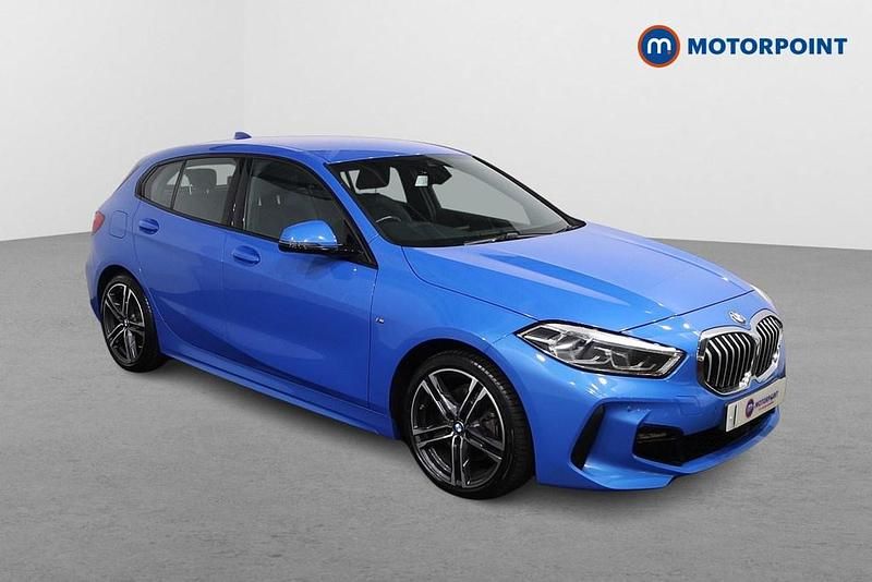 Used BMW 118 M Sport 136 HP (100 kW) 2021 Blue Hatchback