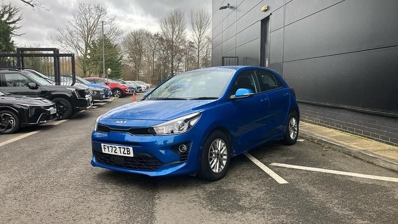 Used Kia Rio 2022 Blue Hatchback