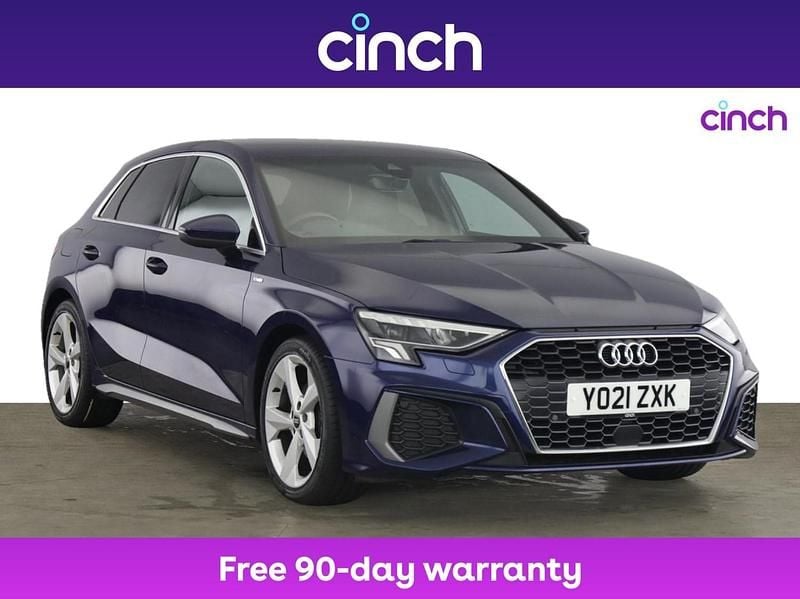 Blue Used 2021 Audi A3 S-Line Hatchback | £21,849 (Fair price) - Image 1/3