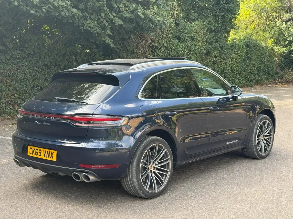 Used Porsche Macan Turbo 2019 Blue SUV