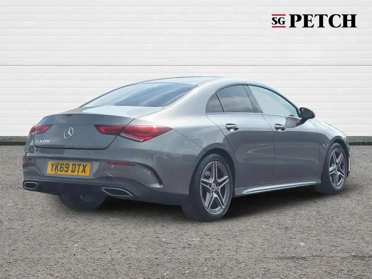 Used Mercedes CLA220 AMG line 187 HP (137 kW) 2019 Grey Coupe