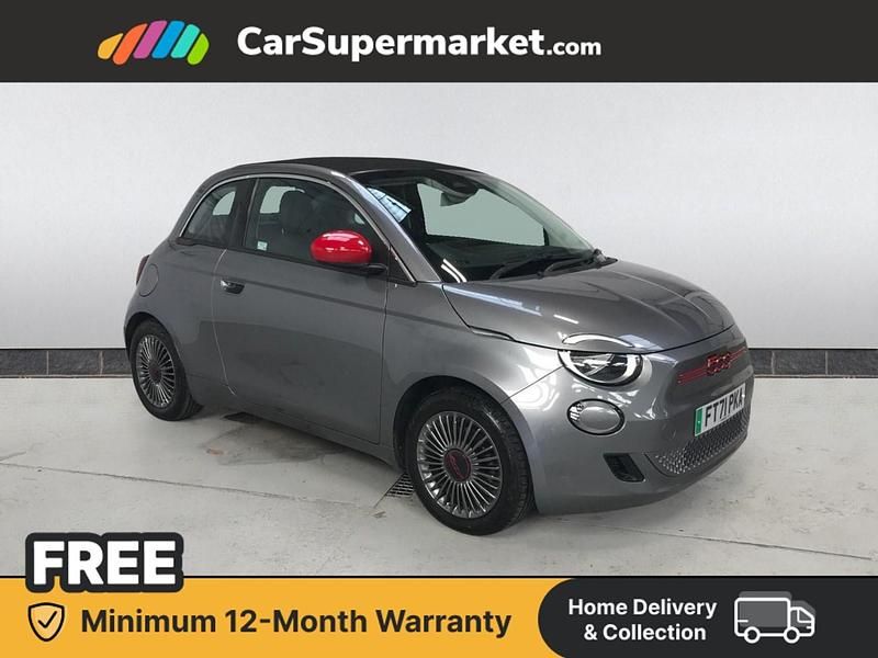 Used Fiat 500e Red 86 kW (118 HP) 2022 Grey Cabriolet