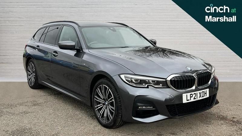Grey Used 2021 BMW 330e M Sport Estate | £17,980 (Fair price) - Image 1/4