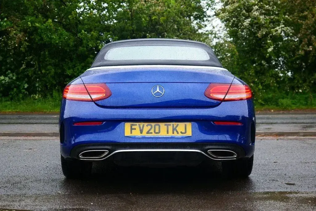 Used Mercedes C200 AMG Line Premium 198 HP (145 kW) 2020 Blue Cabriolet