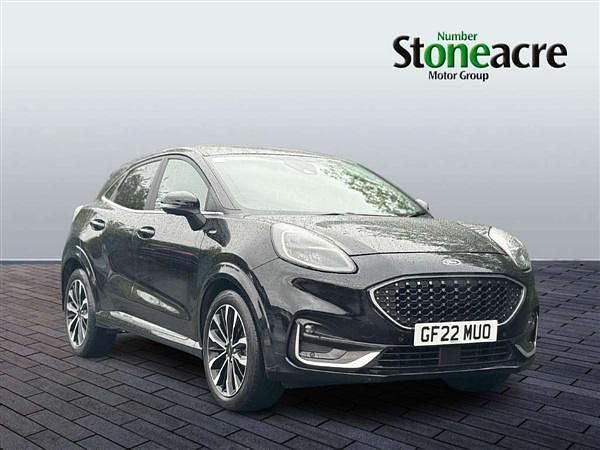 Black Used 2022 Ford Puma Gen-E ST-Line SUV | £17,990 - Image 1/4