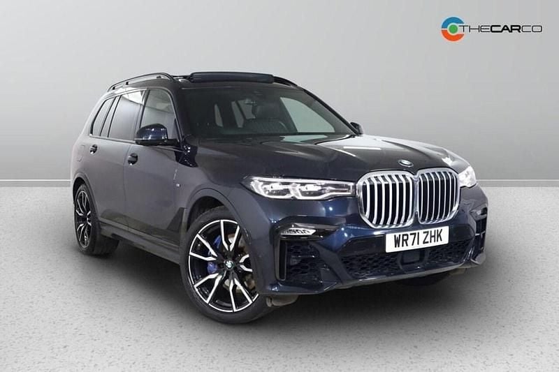 Black Used 2021 BMW X7 M Sport SUV | £53,975 (Good price) - Image 1/3