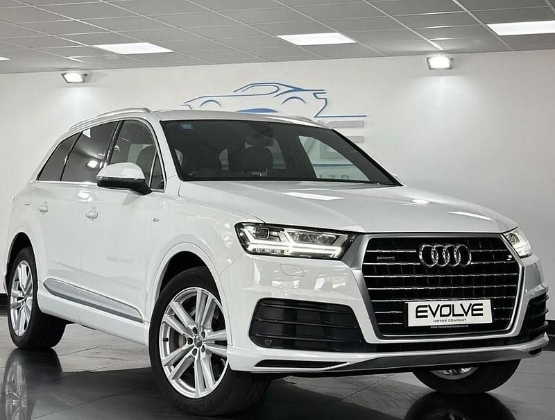 White Used 2018 Audi Q7 S-Line SUV | £20,995 (Good price) - Image 1/4