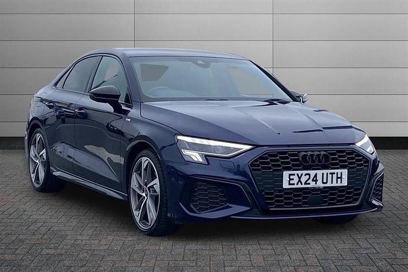 Used Audi A3 Black Edition 150 HP (110 kW) 2024 Blue Sedan