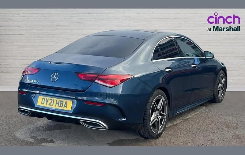 Used Mercedes CLA180 AMG Line Premium Plus 134 HP (98 kW) 2021 Blue Sedan