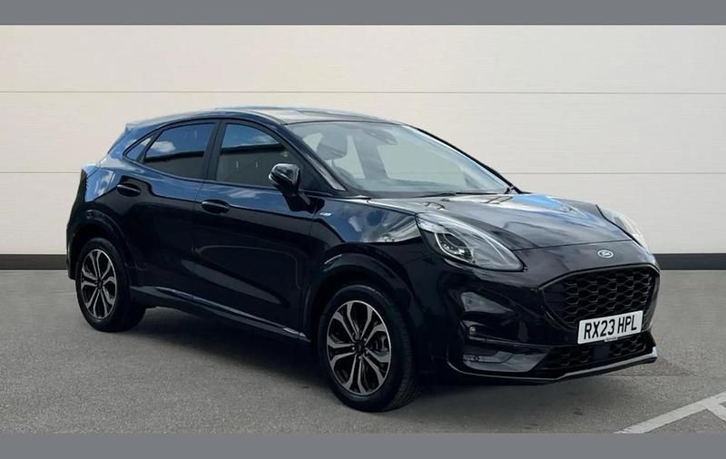 Black Used 2023 Ford Puma Gen-E ST-Line SUV | £17,489 (Fair price) - Image 1/4