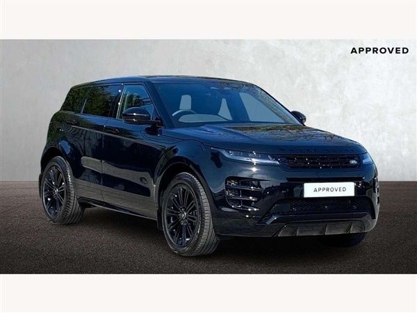 Santorini black Used 2025 Land Rover Range Rover evoque SE Dynamic SUV | £40,495 (Expensive) - Image 1/4