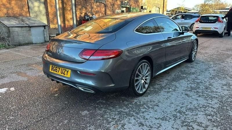Used Mercedes C220 AMG line 170 HP (125 kW) 2017 Grey Coupe