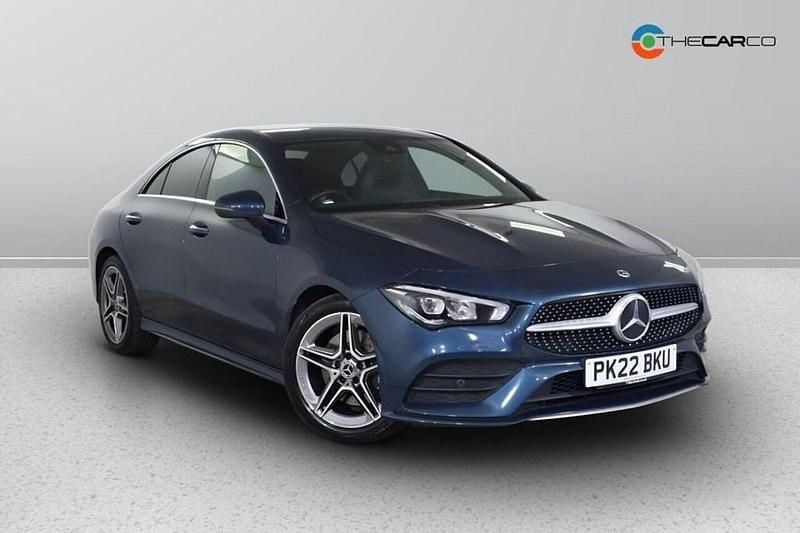 Blue Used 2022 Mercedes CLA200 AMG line Coupe | £21,475 (Good price) - Image 1/1