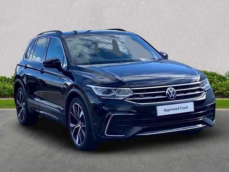 Black Used 2021 VW Tiguan R-line SUV | £25,089 (A bit pricey) - Image 1/4
