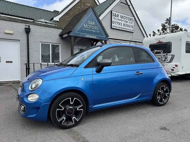 Used Fiat 500S S 69 HP (50 kW) 2017 Electronica blue Hatchback