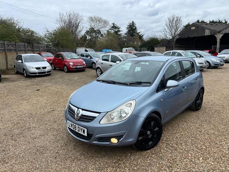 Used Vauxhall Corsa Design Edition 89 HP (65 kW) 2008 Blue Hatchback