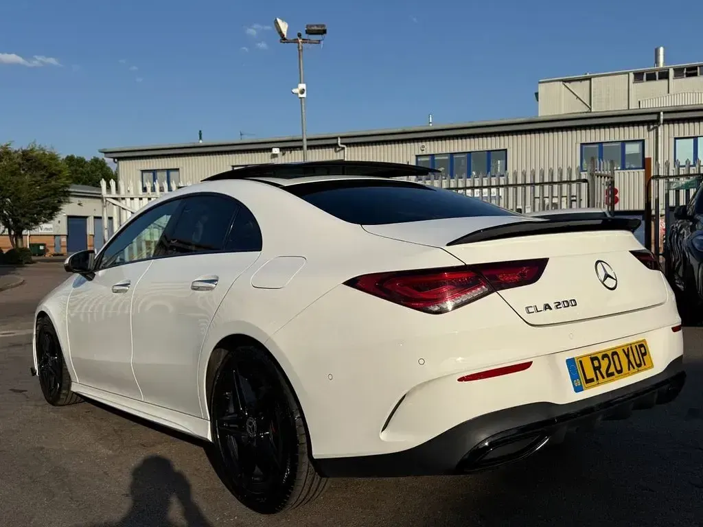 Used Mercedes CLA200 AMG Line Premium Plus 163 HP (119 kW) 2020 White Coupe
