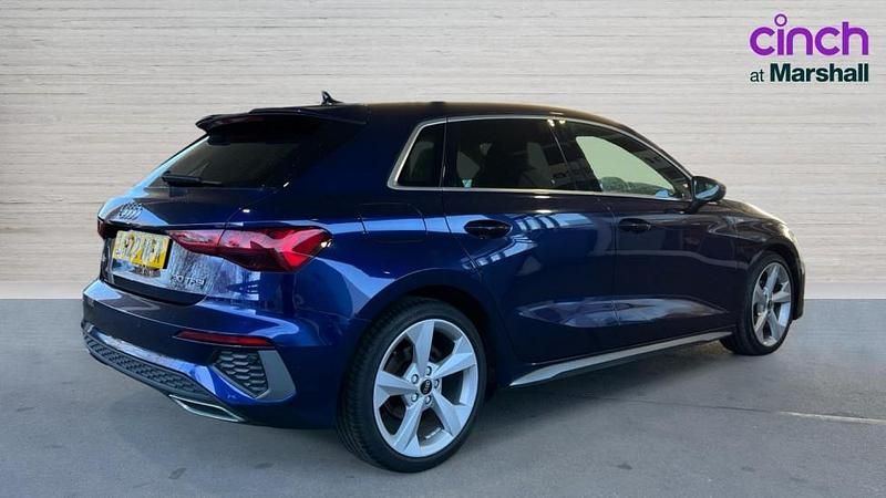 Used Audi A3 S-Line 110 HP (80 kW) 2022 Blue Hatchback