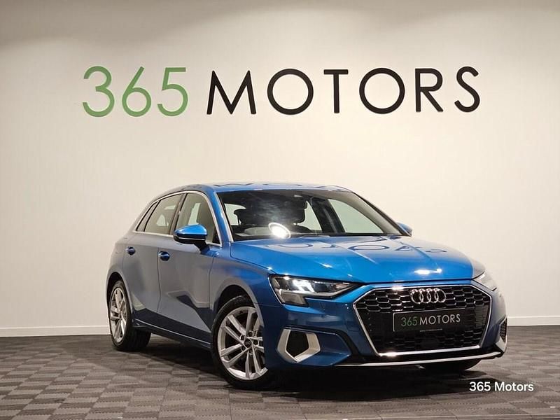 Blue Used 2021 Audi A3 Sportback Sport Hatchback | £14,480 (Fair price) - Image 1/3