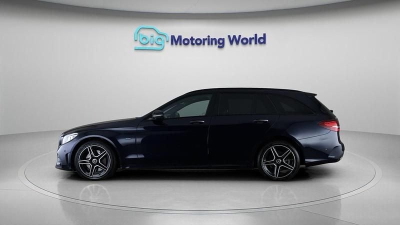 Used Mercedes C300 AMG line 245 HP (180 kW) 2021 Blue Estate