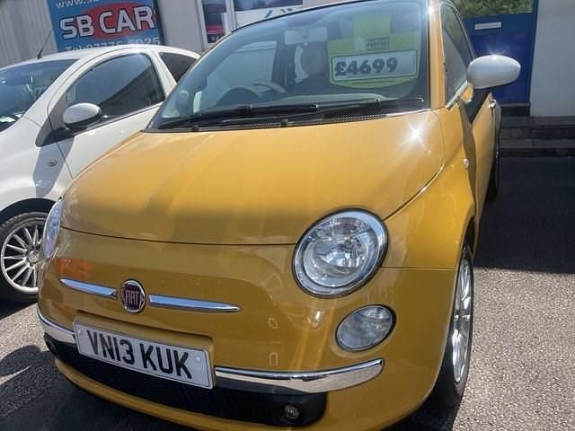 Used Fiat 500C Lounge 69 HP (50 kW) 2013 Yellow Cabriolet